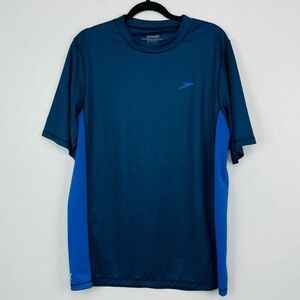NWOT MENS SPEEDO UV ATHLETIC BLUE WORKOUT TOP